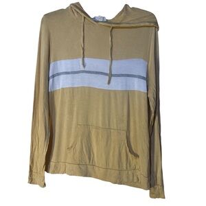 Pink Republic Women's Mustard Yellow Hoodie Striped - Size M